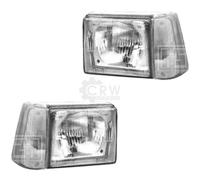 Set Di Fari Per Fiat Panda Anno 86-03 Bianco R2(Bilux) T7F