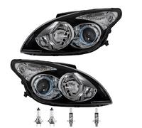 Set Di Fari Per Hyundai I30 Anno 07-10 Nero H1+H7 Inclusi Lampadine PHILIPS