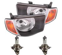 Set Di Fari Per Mitsubishi L200 Anno 11.05.-08.07 Con Indicatori (ARANCIONE) H4