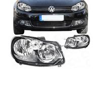 Set Di Fari Per VW Golf VI 6 Tipo 1K Anno 08->> Valeo Con Luce Diurna H7+H15