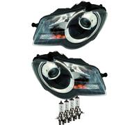 Set Di Fari Per VW Touran GP Tipo 1T Anno 09.06-10 Nero Bosch H7+H7