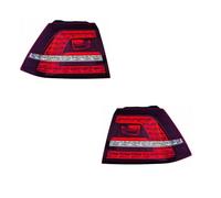 Set Di Fari Posteriori LED Sinistro Destro Con Supporto Lampada Per VW Golf VII