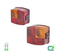 Set Di Fari Posteriori Sinistro/Destro R10W HELLA Per DEUTZ-FAHR
