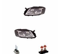 Set Di Fari PSY24W Neri Per VW Passat Variant Alltrack Inclusi Lampadine