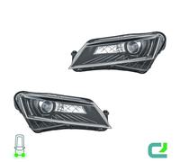 Set Di Fari Sinistro/Destro D3S HELLA Per Skoda Superb III Station Wagon (3V5)