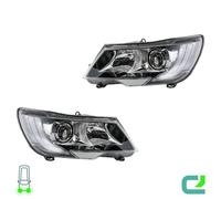 Set Di Fari Sinistro/Destro H15 HELLA Per Skoda Superb II Station Wagon (3T5)