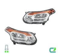 Set Di Fari Sinistro/Destro H7/H1 HELLA Per Citroën C3 Picasso (SH_)