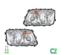 Set Di Fari Sinistro/Destro H7/H1 HELLA Per Mercedes-Benz Actros MP3