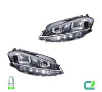 Set Di Fari Sinistro/Destro H7 HELLA Per VW Golf VII (5G1, BQ1, BE1, BE2)