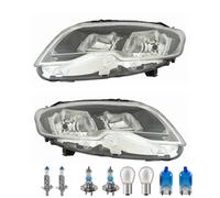 Set Di Fari Sinistro Destro Inclusi Lampadine OSRAM H7 H1 Per Peugeot 301