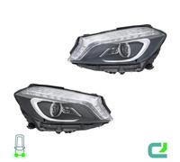 Set Di Fari Sinistro/Destro LED HELLA Per Mercedes-Benz Classe A (W176)