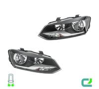 Set Di Fari Sinistro/Destro W5W HELLA Per VW Polo (6R1, 6C1)