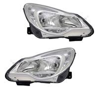 Set Di Fari Sinistro E Destro Cromato H1/H7/PSY24W Con Luce Diurna Per Opel
