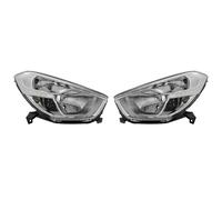 Set Di Fari Sinistro E Destro H4/P21W Con Luce Diurna Per Dacia Lodgy Dokker