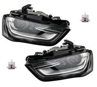 Set Di Fari Xenon Compatibile Con Audi A4 8K D3S H7 LR 12 - TFL Con Centralina