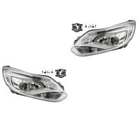 Set Di Fari Xenon Compatibile Con Ford Focus 11 04/11-09/14 D3S H7 Fendinebbia
