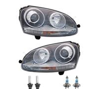 Set Di Fari Xenon Inclusi Lampadine OSRAM D2S H7 Per VW Golf V 1K1 Jetta III