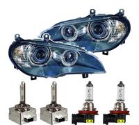 Set Di Fari Xenon Per BMW X5 E70 Anno 07->> Con Luce Di Curva D1S+H8