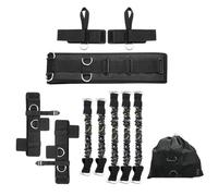 Set di fasce da boxe per allenamento di agilità per lo sport, migliora l'esplosione, migliora la forza dei calci, allenamento completo del corpo, con cintura regolabile, cinghie da polso, cavigliere