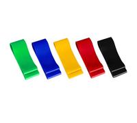 Set di fasce di resistenza 60 x 5 cm, attrezzatura multifunzionale per allenamento della, fasce elastiche per fitness, 5 colori verde, blu, giallo, rosso, nero, per uomini, donne, ragazzi