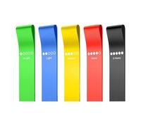 Set Di Fasce Di Resistenza - Fasce Di Assistenza Per Trazioni Da 60x5 Cm, Cinghie Di Resistenza Da 5 Pezzi, Cintura Elastica Per Esercizi | Attrezzatura Multifunzionale Per L'allenamento Della P