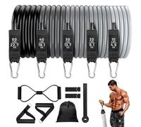 Set di fasce di resistenza per trazioni, cinghie di sospensione per allenatori, resistente e regolabile, corda elastica per casa, palestra, garage, studio, yoga