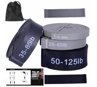Set di fasce in lattice per esercizi con borsa per yoga, pilates, fitness, palestra, allenamento a casa