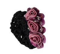 Set di fasce per capelli, 8 x 8 x 5 cm, a rete, accessori per capelli, fermagli per capelli francesi, per feste, matrimoni, spettacoli e altri eventi casual o formali