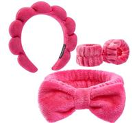 Set di fasce per capelli da donna, fascia da spa per lavare il viso, viso, trucco della pelle, regali per donne, ragazze, regali alla moda
