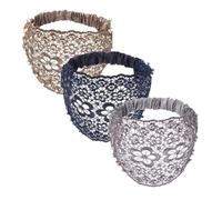 Set di fasce per capelli da donna in stile bohémien chic, con cristalli e perle, eleganti fasce larghe con perline floreali, accessori per capelli in pizzo, lussuose fasce per capelli fatte a mano