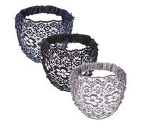 Set di fasce per capelli da donna in stile bohémien chic, con cristalli e perle, eleganti fasce larghe con perline floreali, accessori per capelli in pizzo, lussuose fasce per capelli fatte a mano