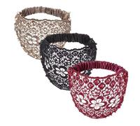 Set di fasce per capelli da donna in stile bohémien chic, con perline e perle, eleganti fasce larghe con perline floreali, accessori per capelli in pizzo, lussuose fasce per capelli fatte a mano, per