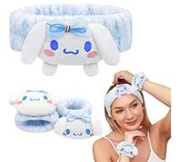 Set di fasce per il lavaggio del viso, graziose e morbide fasce per la cura della pelle da donna, fascia per il trucco per lavare il viso, il bagno, la doccia,