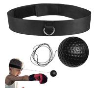 Set di fasce per palla da boxe, palla di reazione portatile, fascia regolabile | attrezzatura leggera per allenamento di boxe, strumento di allenamento per la velocità dei riflessi, palestra, viaggi
