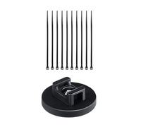 Set di fascette con cerniera ispessite da 22 mm/43 mm, per superfici multiple, set di supporti per fili con chiusure robuste, set di gestione dei cavi di bloccaggio