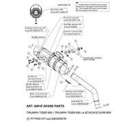 Set di fascette di scarico LeoVince Terminale di Scarico LV ONE EVO SFB1, Carbon