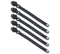 Set di fascette magnetiche sostenibili in silicone per gestire efficacemente i cavi ovunque tu sia (nero)