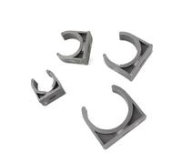 Set di fascette per tubi, Morsetto for tubi in PVC a forma di U, confezione da 10, grigio, 20-75 mm(75mm)