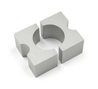 Fox Dhx Rc4/rc2 Shock Absorber Clamps Trasparente Silver