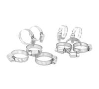 Set di fascette stringitubo in acciaio inossidabile | Morsetti a vite senza fine regolabili for la linea del carburante del tubo dell'acqua(10pcs 8mm-12mm)