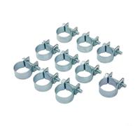Set di fascette stringitubo zincate, in acciaio al carbonio resistente, per mini linee, tubi della benzina, refrigerante del radiatore, per viti a testa Phillips, industriali (14 mm-16 mm)