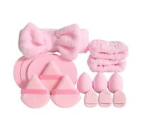 Set di fascia e braccialetto per il lavaggio del viso, accessorio per copricapo in spugna, fascia per spa per lavare il viso, spugna, trucco, cura della pelle, accessorio per capelli