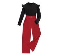 Set di Felpe per Ragazze E Bambine Felpa con Cappuccio Solid Color Cotone Completo Giacche Pantaloni Tasca Jogger Tuta Bambini da Bambino Autunno Inverno Regalo