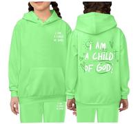 Set di Felpe per Ragazze E Bambine Felpa con Cappuccio Solid Color Cotone Completo Top+Pantalone Bambina/Baby Body Bambini Inverno Tute Sportive Bambina 3-15 Anni