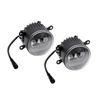 Set di fendinebbia semi-universali a LED + luci di marcia diurna 'U-Shape' - Diametro 90 mm - Marcatura ECE-R19/R87 E