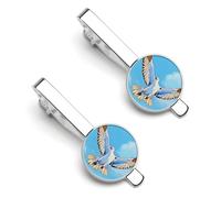 Set di fermacravatta con gabbiani in volo, personalizzabili, per uomini, design alla moda, fermacravatta per anniversario di matrimonio, lavoro