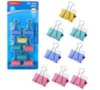 Set di fermagli colorati per ufficio 25 mm 8 pz