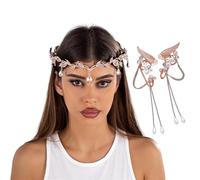 Set di fermagli e fascia per capelli con strass, gioiello da indossare tutti i giorni, accessorio per capelli alla moda per gli amanti dello stile dolce e della moda