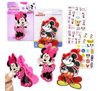 Set di fermagli per capelli con Topolino e Minnie, set di 4 accessori per capelli con Topolino e Minnie per ragazze, accessori per capelli Disney da donna