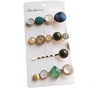 Set di fermagli per capelli da donna in stile orientale, con piume e perle, alla moda coreana, fatti a mano, per ragazze, per feste quotidiane, accessori per capelli eleganti e dolci (F)